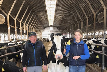 Ing. Vladimír Kaňka a zootechnička Ing. Pavlína Moravová