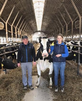 Ing. Vladimír Kaňka a zootechnička Ing. Pavlína Moravová